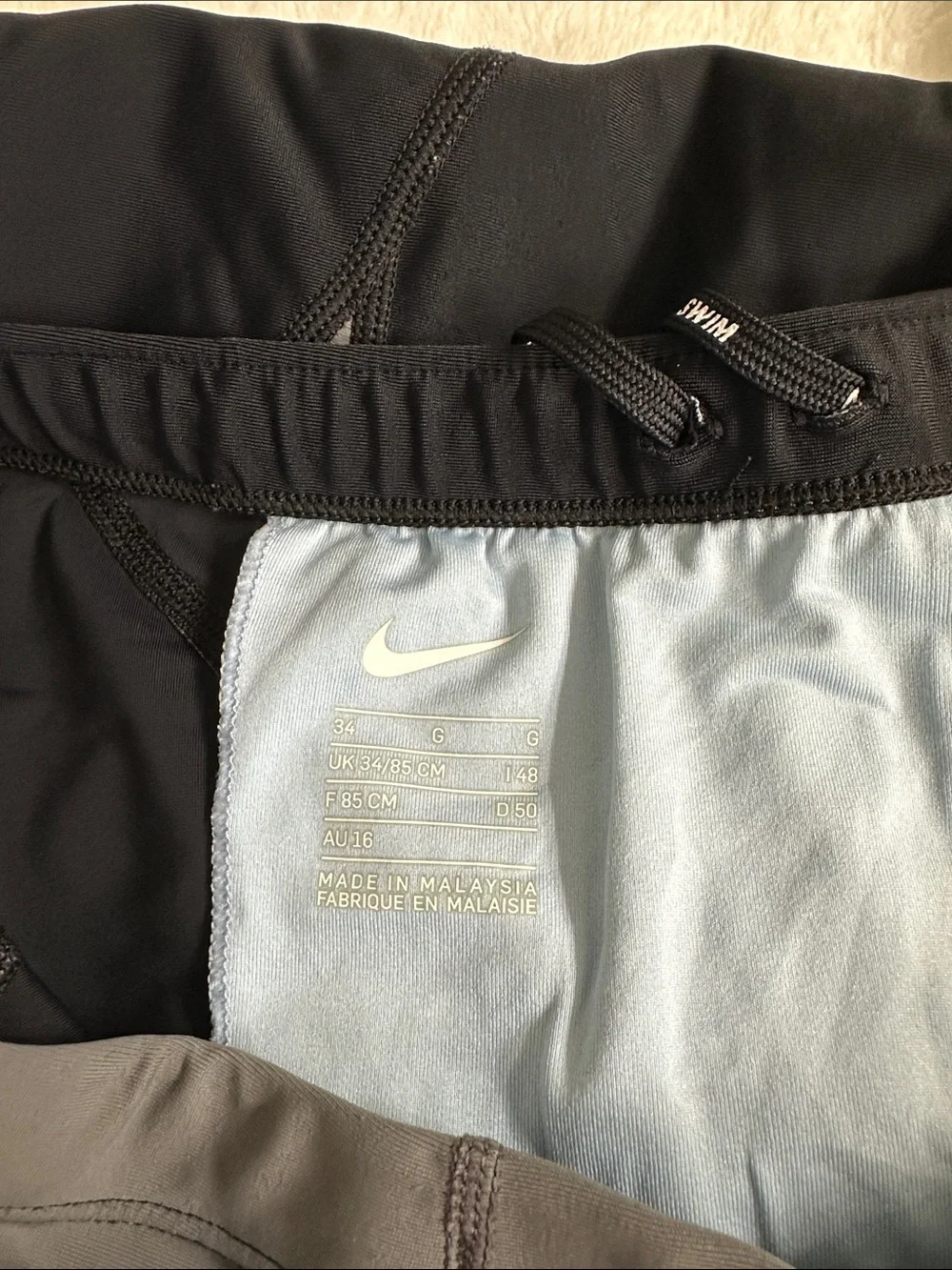 Nike Men’s Black and Gray Jammer Swim shorts